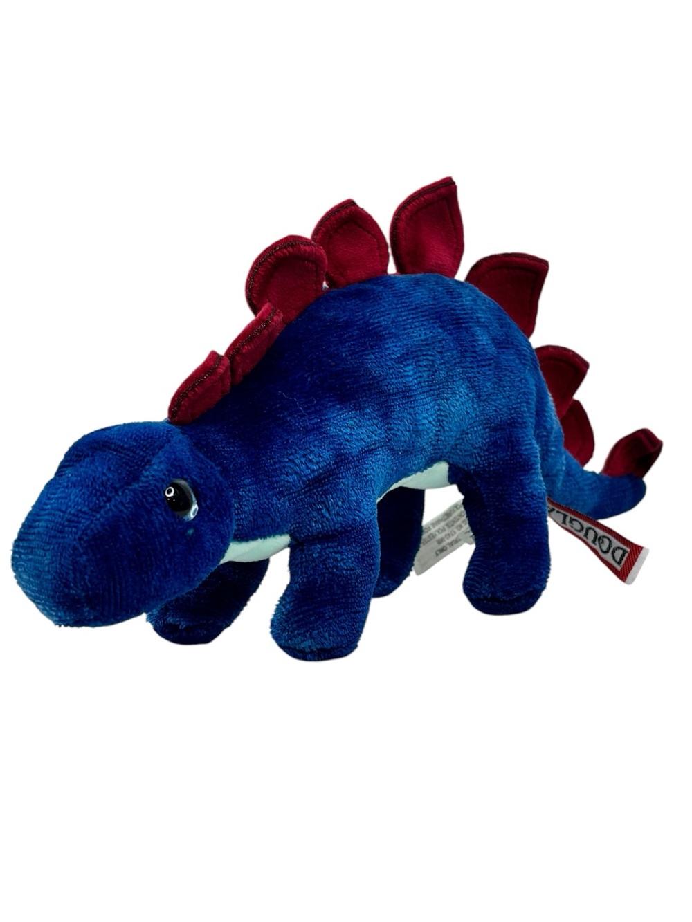 Douglas Cuddle Toys Tego the 9” Blue Stegosaurus Mini Dino Plush 2022 #806